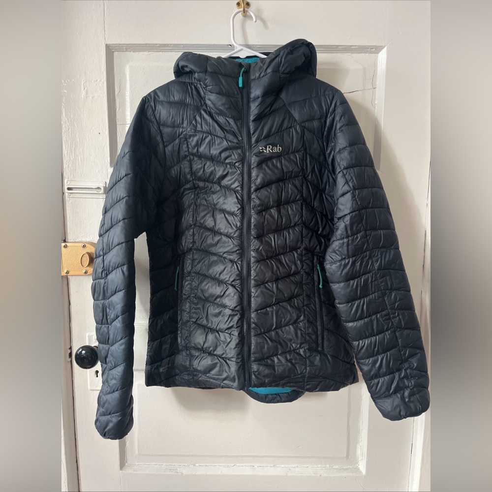 Rab Nimbus Women's Gray/Navy jacket US M UK 12
